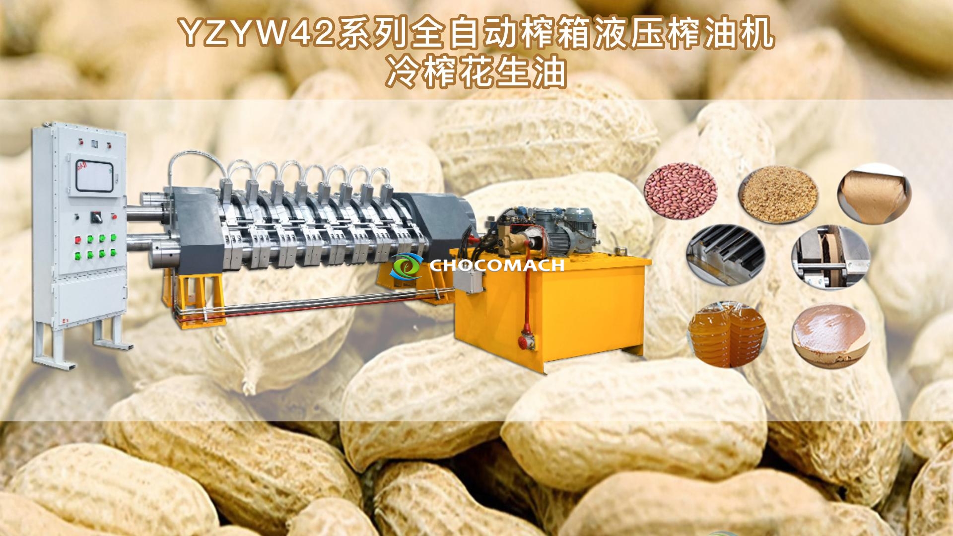 鑫兆豐YZYW新型全自動(dòng)液壓花生榨油機(jī)純物理壓榨花生油